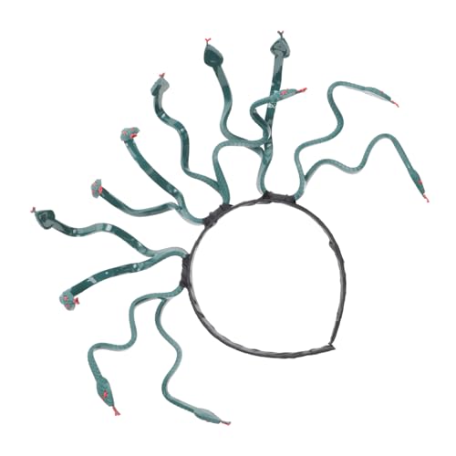 DECORNIJIA Halloween Kostüm Schlangen Kopfschmuck Medusa Stirnband für Frauen und Mädchen Grüner Cosplay Haarschmuck Stabiler Rahmen Vielseitig für Karneval und Party DECORNIJIA Halloween Kostüm Schlangen Kopfschmuck Medusa Stirnband für Frauen und Mädchen Grüner Cosplay Haarschmuck Stabiler Rahmen Vielseitig für Karneval und Party von DECORNIJIA