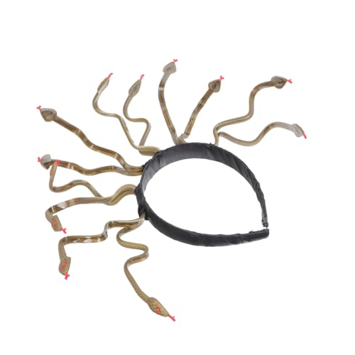 DECORNIJIA Halloween Schlangen Headband Damen Cosplay Kopfband Medusa Stil Haarschmuck Kostüm Zubehör für Party und Fest von DECORNIJIA