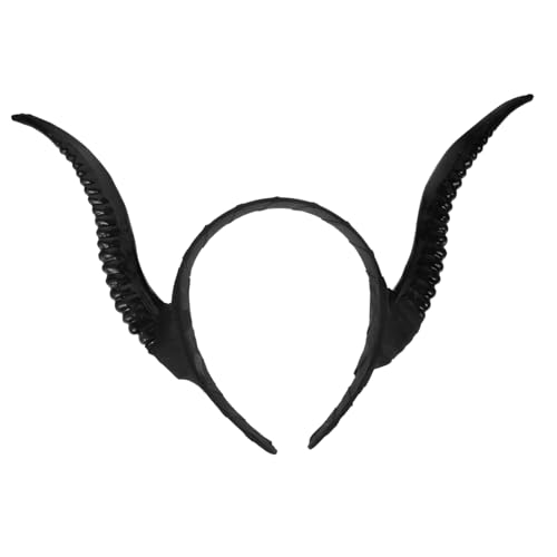 DECORNIJIA Halloween Stirnband mit Schwarzen Leichten Antilopenhörnern Bequemem Langlebigem Material Einfach zu Tragen Gothic Teufelshorn Haarschmuck für Damen und Herren Cosplay DECORNIJIA Halloween Stirnband mit Schwarzen Leichten Antilopenhörnern Bequemem Langlebigem Material Einfach zu Tragen Gothic Teufelshorn Haarschmuck für Damen und Herren Cosplay von DECORNIJIA