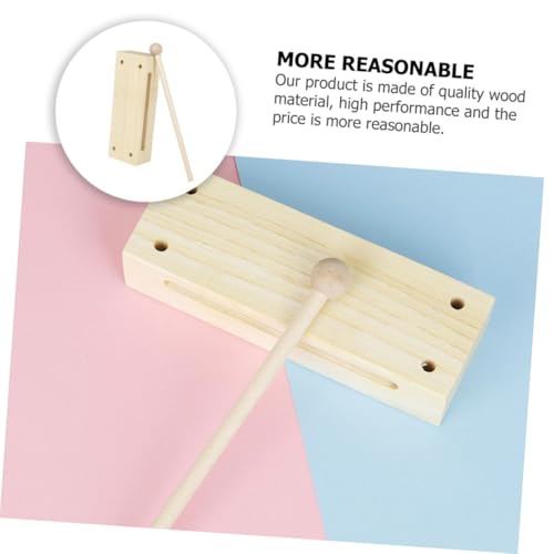 DECORNIJIA Holz rhythmusblock Percussion Instrument für Traditionelles Musikinstrument aus Hochwertigem Holz Leichtes Sicheres mit Glatten Kanten als Geburtstags Kindertagsspielzeug von DECORNIJIA