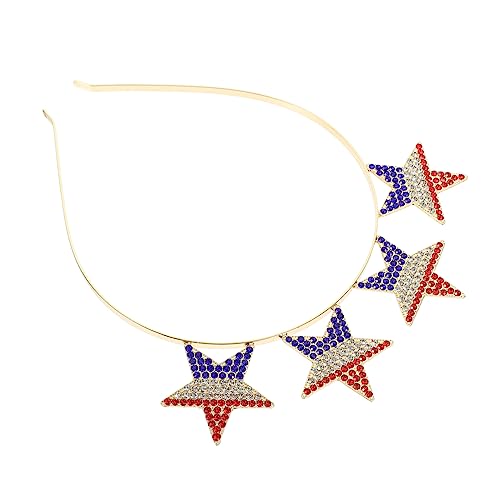 DECORNIJIA Independence Day Haarreif mit Strass Langlebiger Rutschfester Haarschmuck für Damen Festliches Kopfband für Party und Kostüm Nationalfeiertag Accessoire DECORNIJIA Independence Day Haarreif mit Strass Langlebiger Rutschfester Haarschmuck für Damen Festliches Kopfband für Party und Kostüm Nationalfeiertag Accessoire von DECORNIJIA