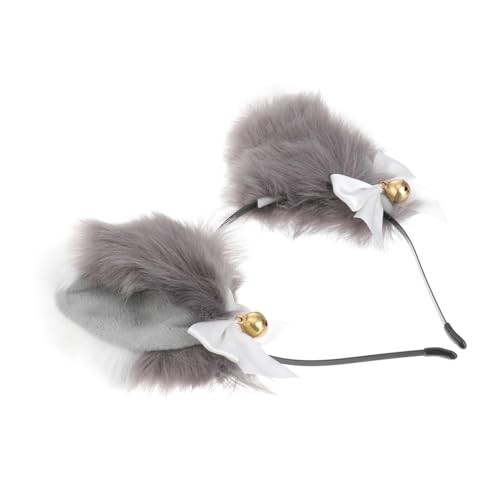 DECORNIJIA Kuscheliges Katzenohren Haarband mit Glocken Weicher Verstellbar Niedliches Stirnband für Halloween Kostümpartys Cosplay und Alltag Party Kopfschmuck für Damen DECORNIJIA Kuscheliges Katzenohren Haarband mit Glocken Weicher Verstellbar Niedliches Stirnband für Halloween Kostümpartys Cosplay und Alltag Party Kopfschmuck für Damen von DECORNIJIA