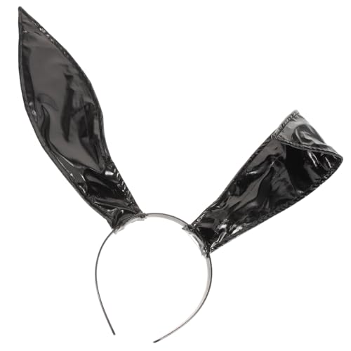DECORNIJIA Leder Hasenohren Haarreif Damen Party Stirnband Weiches Cosplay Accessoire Komfortabler Haarschmuck Für Halloween Ostern Karneval von DECORNIJIA