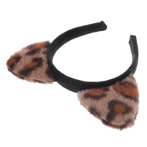 DECORNIJIA Leoparden Katzenohren Haarreif Damen Süßes Stirnband für Halloween Karneval Cosplay Partys Modisches Accessoire Komfortabel und Flexibel für Mädchen von DECORNIJIA