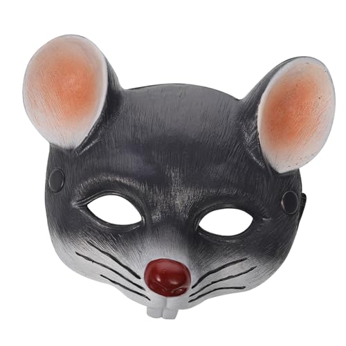 DECORNIJIA Mäuse Party Leichtes PU Schaumstoff Kostüm Halloween Karneval Maskerade für Erwachsene und Kreative Tiermaske in Dunkelgrau von DECORNIJIA