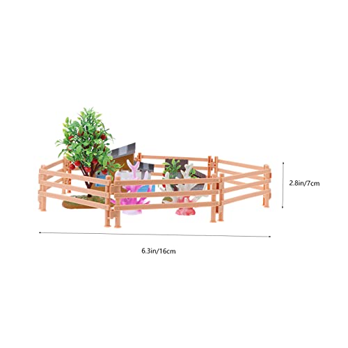 DECORNIJIA Miniatur Farm Modell mit Realistischen Häusern Obstbäumen Buntem Wassergras und Beigefarbenen Zäunen Detailreiche DIY Tischdekoration für Sammler DECORNIJIA Miniatur Farm Modell mit Realistischen Häusern Obstbäumen Buntem Wassergras und Beigefarbenen Zäunen Detailreiche DIY Tischdekoration für Sammler von DECORNIJIA