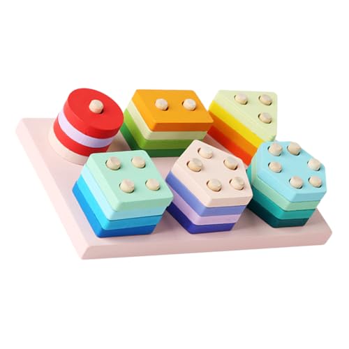 DECORNIJIA Montessori Holzspielzeug Geometrische Formen Steckspiel Motorikspielzeug für Kleinkinder Jahre Feinmotorik Farberkennung und Kognitive Entwicklung DECORNIJIA Montessori Holzspielzeug Geometrische Formen Steckspiel Motorikspielzeug für Kleinkinder Jahre Feinmotorik Farberkennung und Kognitive Entwicklung von DECORNIJIA