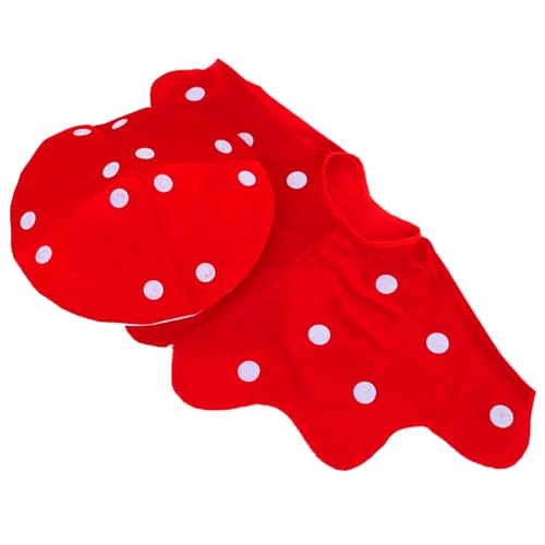DECORNIJIA Mushroom Cap und Cape Kostümset für Erwachsene und Auffälliges Cosplay und Halloween Kostüm mit Umhang für Bühnenauftritte und Festpartys von DECORNIJIA