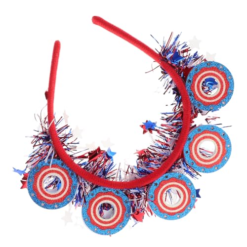 DECORNIJIA Patriotisches Haarband für Unabhängigkeitstag mit Rot Weiß Blauem Sternen Design Bequemes Langlebiges Material Vielseitiges Festival und Cosplay Accessoire für Damen und Herren DECORNIJIA Patriotisches Haarband für Unabhängigkeitstag mit Rot Weiß Blauem Sternen Design Bequemes Langlebiges Material Vielseitiges Festival und Cosplay Accessoire für Damen und Herren von DECORNIJIA