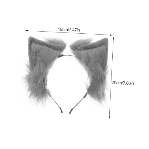 DECORNIJIA Plüsch Katzenohren Haarreif Weiches Elastisches Cosplay Stirnband Realistischer Tierohren Look für Halloween Kostüm Damen Party Verstellbar und Bequem für Bühne und Alltag DECORNIJIA Plüsch Katzenohren Haarreif Weiches Elastisches Cosplay Stirnband Realistischer Tierohren Look für Halloween Kostüm Damen Party Verstellbar und Bequem für Bühne und Alltag von DECORNIJIA