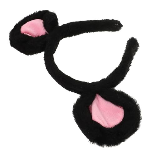 DECORNIJIA Plüsch Mausohren Haarband Fuzzy Mouse Ears Kopfband Weich Komfortabel für Halloween Cosplay Mottoparty und Kinderpartys Niedliches Tierohren Stirnband Erwachsene von DECORNIJIA