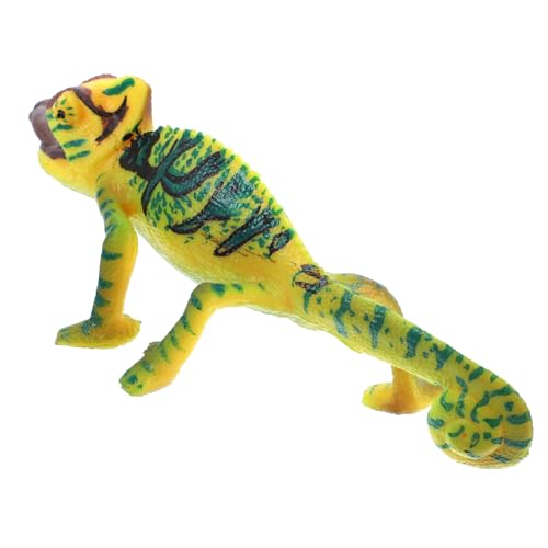 DECORNIJIA Realistisches Chamäleon Reptilienmodell aus PVC Leichte Tischdekoration Farbwechselnde Eidechsenfigur Kreatives Wildtier Ornament für von DECORNIJIA
