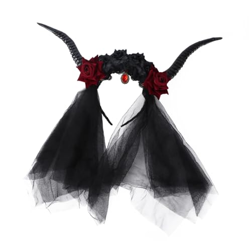 DECORNIJIA Retro Steampunk Haarreif mit Teufelshörnern Gothic Antelope Horn Headwear für Halloween Party Cosplay und Mottoparty Langlebiges Komfortables Accessoire für Damen DECORNIJIA Retro Steampunk Haarreif mit Teufelshörnern Gothic Antelope Horn Headwear für Halloween Party Cosplay und Mottoparty Langlebiges Komfortables Accessoire für Damen von DECORNIJIA