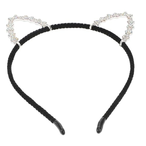 DECORNIJIA Rhinestone Katzenohren Haarreif aus Legierung Glitzerndes Stirnband für Frauen Mädchen Halloween Karneval Cosplay Accessoire Modisch Langlebig DECORNIJIA Rhinestone Katzenohren Haarreif aus Legierung Glitzerndes Stirnband für Frauen Mädchen Halloween Karneval Cosplay Accessoire Modisch Langlebig von DECORNIJIA