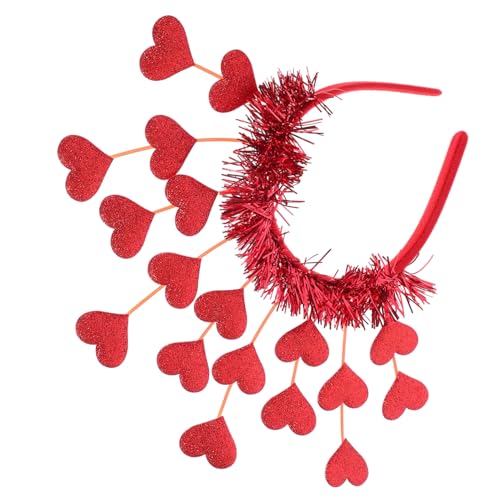 DECORNIJIA Rotes Valentinstag Haarband Herzförmig Party Haaraccessoire Damen Stirnband Romantisch Festlich Hochzeit Karneval DECORNIJIA Rotes Valentinstag Haarband Herzförmig Party Haaraccessoire Damen Stirnband Romantisch Festlich Hochzeit Karneval von DECORNIJIA