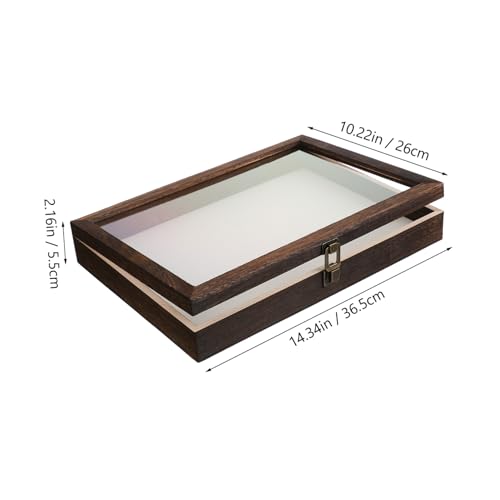 DECORNIJIA Specimen Box aus Holz und Acryl mit Transparenter Abdeckung Retro Stil Staubdicht und Feuchtigkeitsbeständig Inklusive Weißem Eva matteinsatz für Insekten Pflanzensammlung DECORNIJIA Specimen Box aus Holz und Acryl mit Transparenter Abdeckung Retro Stil Staubdicht und Feuchtigkeitsbeständig Inklusive Weißem Eva matteinsatz für Insekten Pflanzensammlung von DECORNIJIA