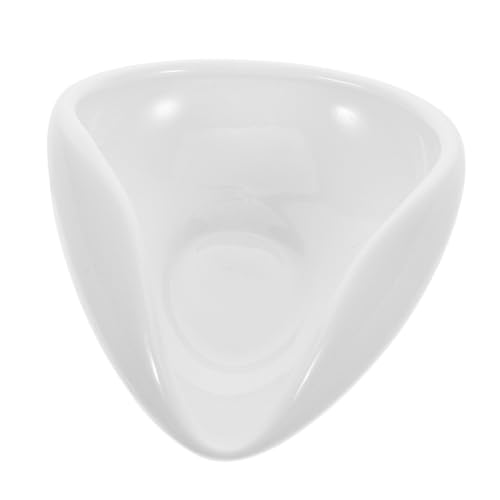 DECORNIJIA Teetablett Teezubehör Teezeremonie Zubehör Teekultur Zubehör Teeservice teeliebhaber Tee Zubehör Weiß Tee-Präsentationstablett aus Porzellan Schiff elegant Scoop Keramik von DECORNIJIA