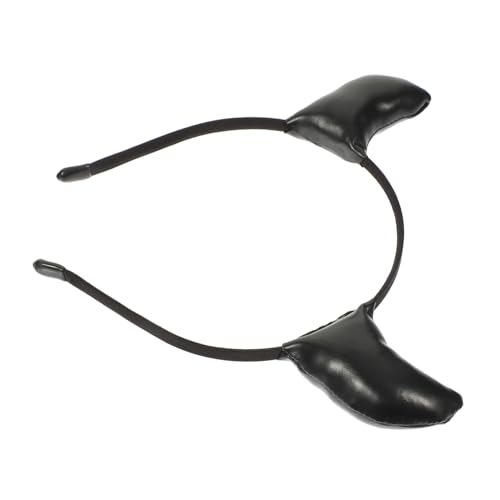 DECORNIJIA Teufelshörner Haarreif aus Hochwertigem Leichtes Halloween Kostüm Accessoire für Damen für Cosplay Karneval Mottoparty und Fasching Schwarzes Stirnband mit Hörnern von DECORNIJIA