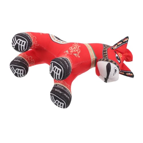 DECORNIJIA Tierkreis Pferdekissen Pferd Tier Chinesisches Stofftier Cartoon Stofftier Dekorative Pferdepuppe Tierkreistiere Maskottchen Desktop Puppe Ornament Kurzer von DECORNIJIA