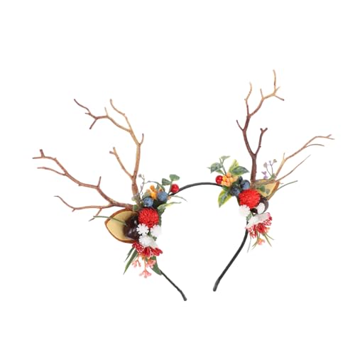DECORNIJIA Weihnachts Haarreif Geweih Stirnband für Mädchen Festival Party Kopfschmuck Leicht Bequem Handgefertigt für Kostüm und Feierlichkeiten DECORNIJIA Weihnachts Haarreif Geweih Stirnband für Mädchen Festival Party Kopfschmuck Leicht Bequem Handgefertigt für Kostüm und Feierlichkeiten von DECORNIJIA