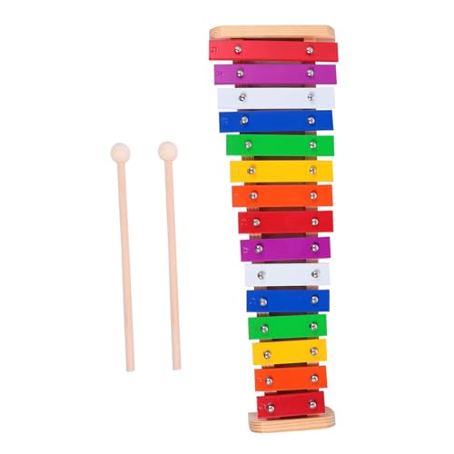 DECORNIJIA Xylophon aus Holz für Tasten Glockenspiel mit Farbigen Markierungen Sicherem Aluminium Klangplatten Design Fördert Musikalische Entwicklung und Hand Auge Koordination DECORNIJIA Xylophon aus Holz für Tasten Glockenspiel mit Farbigen Markierungen Sicherem Aluminium Klangplatten Design Fördert Musikalische Entwicklung und Hand Auge Koordination von DECORNIJIA
