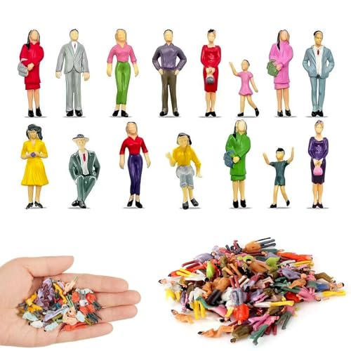 Miniaturfiguren Maßstab 1:100 – 100 Stück, Detailreiche Micro-Figuren für Modelleisenbahn & Dioramen, Realistische Darstellung, Ideal für Modellbau, Architektur und mehr,Kleine Figuren Menschen Miniaturfiguren Maßstab 1:100 – 100 Stück, Detailreiche Micro-Figuren für Modelleisenbahn & Dioramen, Realistische Darstellung, Ideal für Modellbau, Architektur und mehr,Kleine Figuren Menschen von DECUIOCC