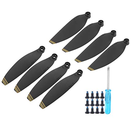 DEEBOW Hohe Festigkeit Leichte Flügelblatt Propeller Bietet Einen Regelmäßigen Flug Starke Schub Ersatz Zubehör für Drohnen Geeignet für Mavic Mini (Black Gold Rand) von DEEBOW