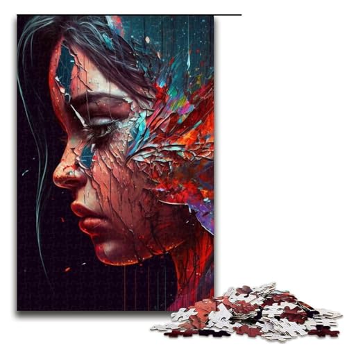 1000 Teile Puzzle „Bright Goddess aus Holz anspruchsvolles Denkspiel für Teenager unterhaltsames Familienspiel interaktives Spiel (75 x 50 cm) von DEEPPAPEU