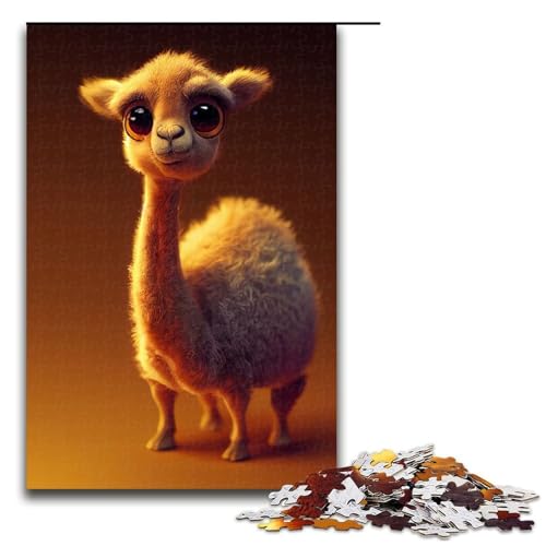 1000 Teile Puzzle Bezauberndes Kamel-Puzzle aus Holz anspruchsvolles Denkspiel für Teenager unterhaltsames Familienspiel interaktives Spiel (75 x 50 cm) von DEEPPAPEU