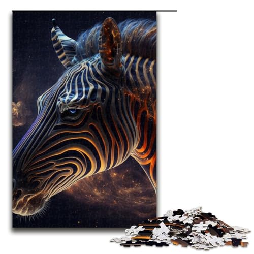 1000 Teile Puzzle Spirit Animal Zebra Holzpuzzle Anspruchsvolles Denkspiel für Teenager Familienspaß Interaktives Spiel 75x50cm 1000 Teile Puzzle Spirit Animal Zebra Holzpuzzle Anspruchsvolles Denkspiel für Teenager Familienspaß Interaktives Spiel 75x50cm von DEEPPAPEU