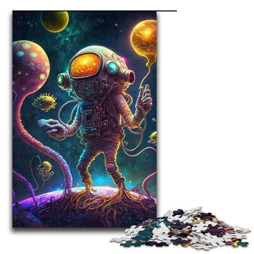 Alien-Monster-Puzzleteile für Erwachsene Puzzles für Erwachsene perfekte DIY-Kunstdekoration oder Geburtstagsgeschenk 1000 Teile (75 x 50 cm) von DEEPPAPEU