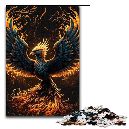 Art Phoenix Pieces Puzzle-Geschenke Puzzles perfekt für Teenager und Sammler ideales Heimdekor und Reisegeschenk 1000 Teile (75 x 50 cm) von DEEPPAPEU