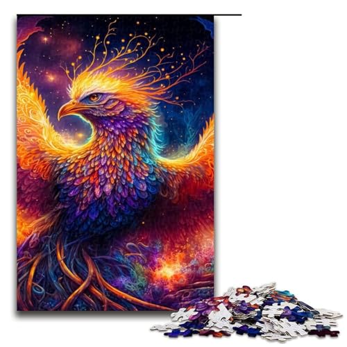 Art Phoenix Puzzleteile für Erwachsene Puzzles für Erwachsene perfekte DIY-Kunstdekoration oder Geburtstagsgeschenk 1000 Teile (75 x 50 cm) von DEEPPAPEU