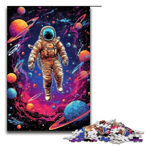 Astronauten-Galaxie-Puzzleteile Muttertag Geburtstage Weihnachten 1000 Teile (75 x 50 cm) von DEEPPAPEU
