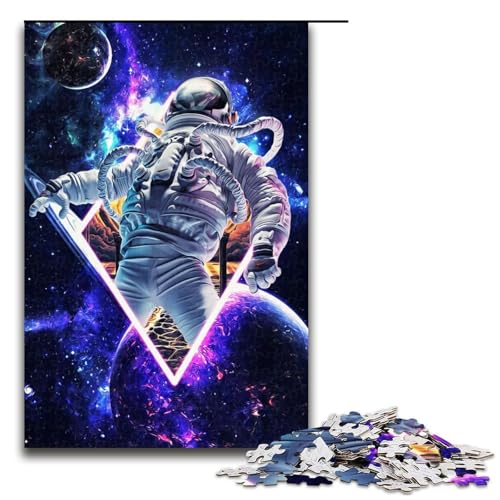 Astronauten-Puzzleteile für Erwachsene Puzzles Geburtstagsgeschenkidee anspruchsvolles Denkspiel 1000 Teile (75 x 50 cm) von DEEPPAPEU