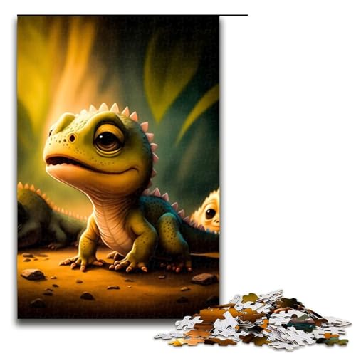 Baby-Drache-Puzzle für Erwachsene Holzpuzzle perfekt für Familienfeiern Geburtstage Feiertage 1000 Teile (75 x 50 cm) von DEEPPAPEU