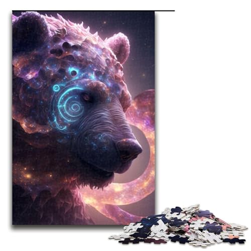 Bären-Puzzles für Erwachsene Puzzleteile für Erwachsene für Teenager Spieleabend mit der Familie anspruchsvolle Geschenkidee 1000 Teile (75 x 50 cm) von DEEPPAPEU