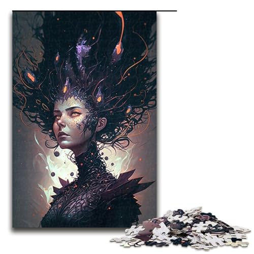 Beauty Girl Puzzleteile für Erwachsene Puzzles Geburtstagsgeschenkidee anspruchsvolles Denkspiel 1000 Teile (75 x 50 cm) von DEEPPAPEU