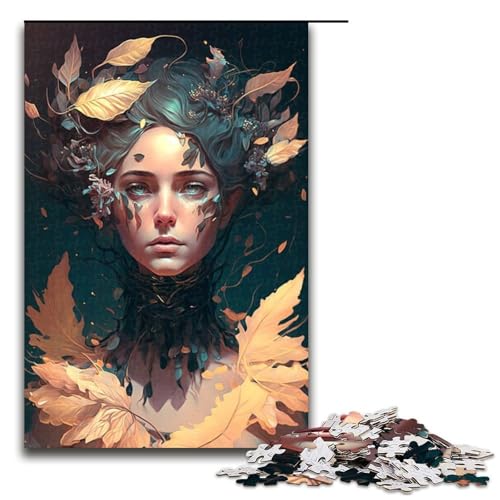 Beauty Girl Puzzleteile für Erwachsene Puzzles Geburtstagsgeschenkidee anspruchsvolles Denkspiel 1000 Teile (75 x 50 cm) von DEEPPAPEU