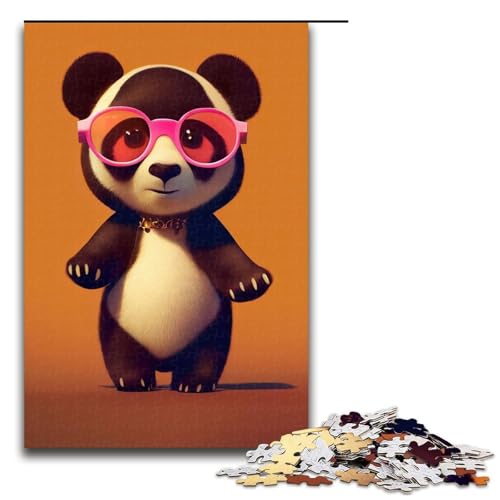 Bezaubernde Panda-Puzzles für Erwachsene Holzpuzzles anspruchsvolles Denkspiel für Teenager unterhaltsames interaktives Spiel für die ganze Familie 1000 Teile (75 x 50 cm) von DEEPPAPEU