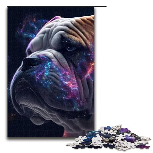 Boxer-Puzzleteile für Erwachsene. Puzzles für Erwachsene ideal für Familienspaß Entspannung 1000 Teile (75 x 50 cm) von DEEPPAPEU