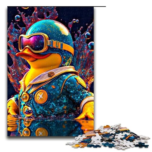 Bunte Enten-Puzzleteile für Erwachsene Puzzles Geburtstagsgeschenkidee anspruchsvolles Denkspiel 1000 Teile (75 x 50 cm) von DEEPPAPEU