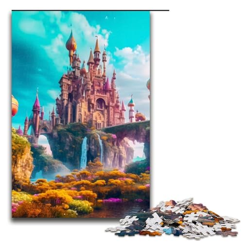 Buntes Fantasy-Pilz-Puzzle für Erwachsene Puzzleteile für Erwachsene hirnforderndes DIY-Dekorationsspiel interaktives Familienspielzeug 1000 Teile (75 x 50 cm) von DEEPPAPEU