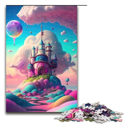Candyland für Kinderzimmer Puzzleteile für Erwachsene Puzzles Geburtstagsgeschenkidee anspruchsvolles Denkspiel 1000 Teile (75 x 50 cm) von DEEPPAPEU
