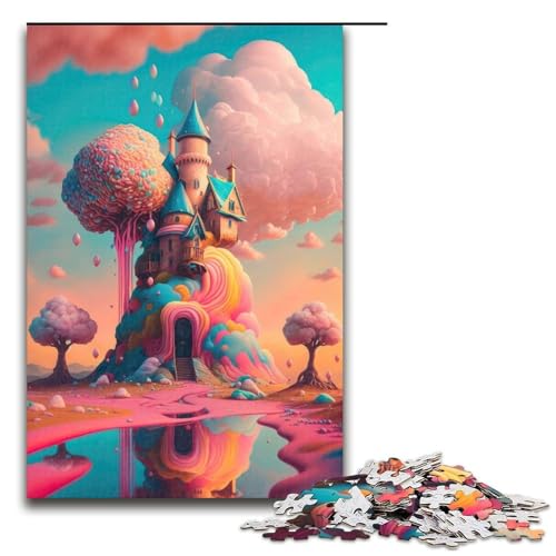 Candyland für Kinderzimmer Puzzleteile für Erwachsene Puzzles Geburtstagsgeschenkidee anspruchsvolles Denkspiel 1000 Teile (75 x 50 cm) von DEEPPAPEU