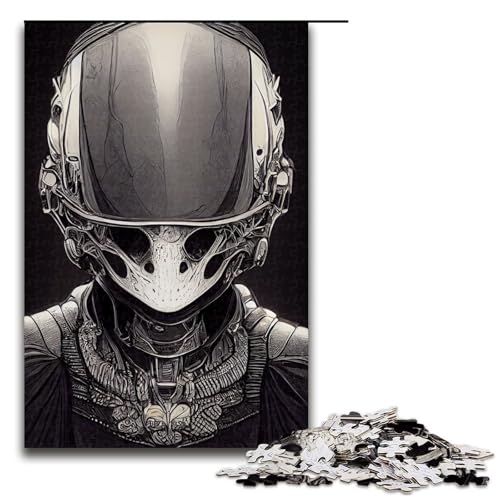 Cyberpunk-Alien-Puzzleteile Muttertag Geburtstag Weihnachten 1000 Teile (75 x 50 cm) von DEEPPAPEU