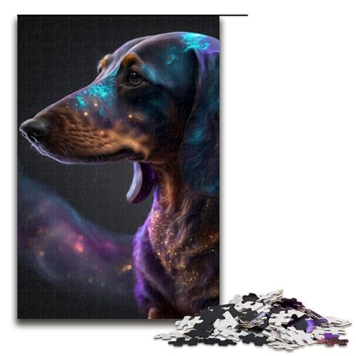 Dackel-Puzzleteile für Erwachsene Geburtstage und Feiertage 1000 Teile (75 x 50 cm) von DEEPPAPEU