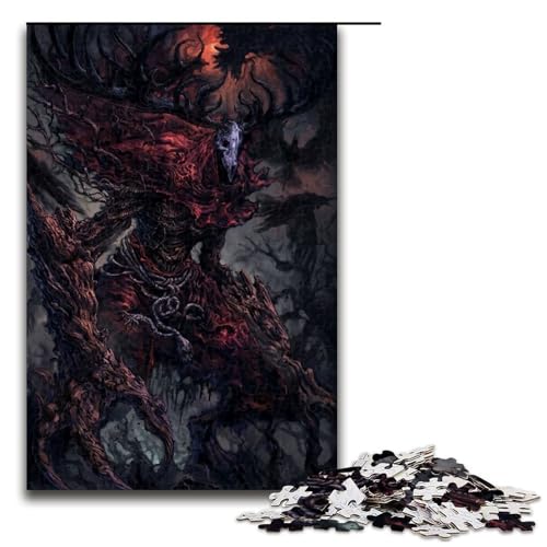 Dämonen-Puzzles für Erwachsene Holzpuzzles anspruchsvolles Denkspiel für Teenager unterhaltsames interaktives Spiel für die ganze Familie 1000 Teile (75 x 50 cm) von DEEPPAPEU