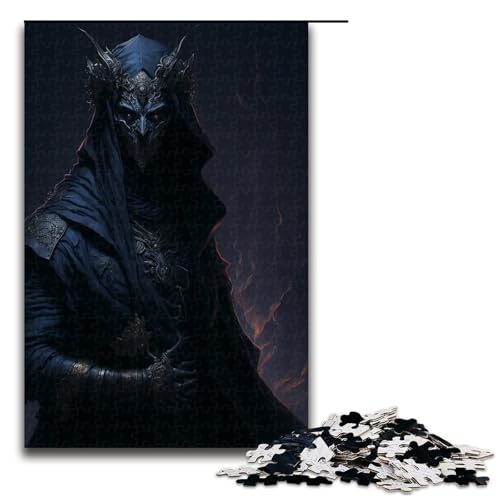 Dark Warrior Puzzleteile Muttertag Geburtstag Weihnachten 1000 Teile (75 x 50 cm) von DEEPPAPEU
