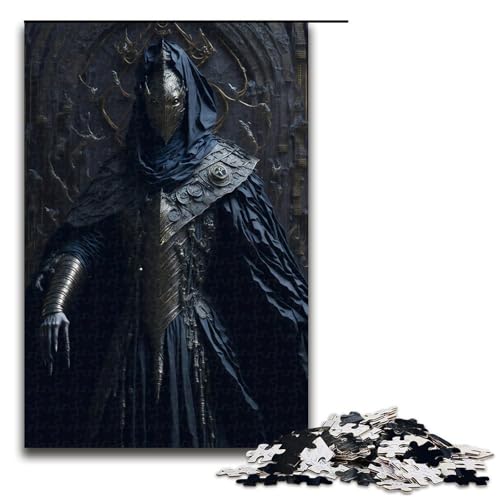 Dark Warrior Puzzleteile für Erwachsene Puzzles für Erwachsene Geburtstage Feiertage am besten für Weihnachten 1000 Teile (75 x 50 cm) von DEEPPAPEU